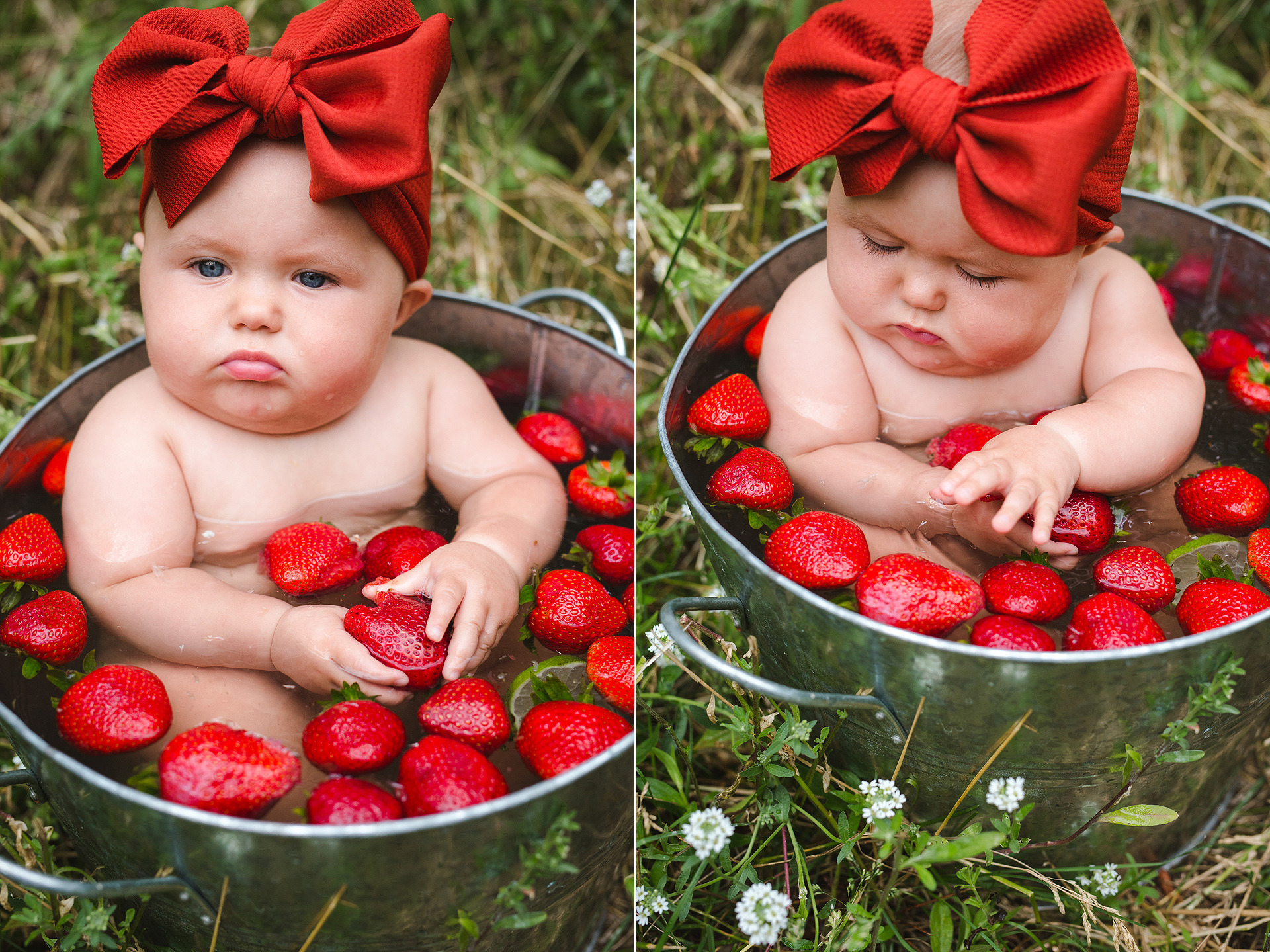 strawberry baby photoshoot